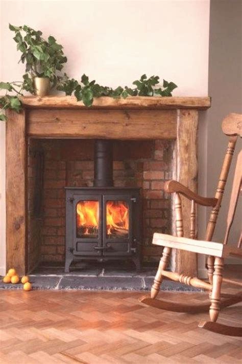 modern farmhouse gas wood stove